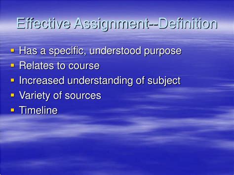 Image result for Effective Assignment