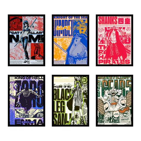 Vintage One Piece Anime Wall Posters A4 size – Stickerly