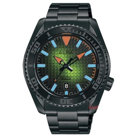 Jual Alba MEN AS9N93X1 TOKYO NEON TEXTURED GREEN GRADATION DIAL AS9N93 ...