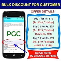 PG Creations Laminated Use Garbage Dustbin Stickers Label, Medium Size ...