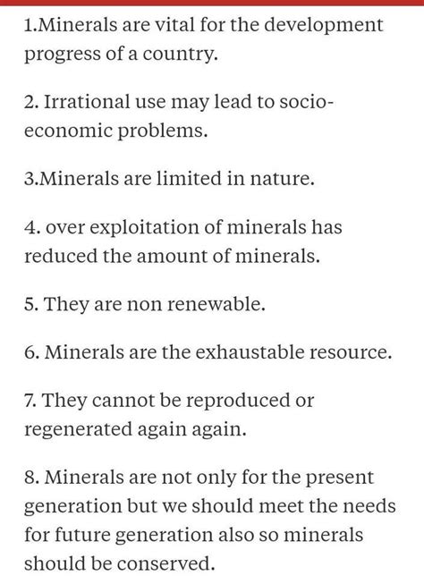 3. Why should we conserve our mineral resources? Suggest measures to ...