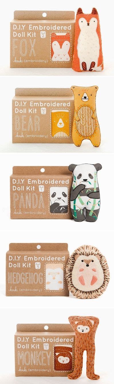 Animal Embroidery Kits by Kiriki Press - ArtisticMoods.com | Embroidery ...