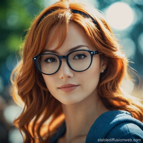 Nami with Nerdy Glasses from One Piece | Stable Diffusion Online
