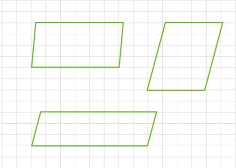 draw minimum three parallelogram in a grid sheet with 24 square units ...