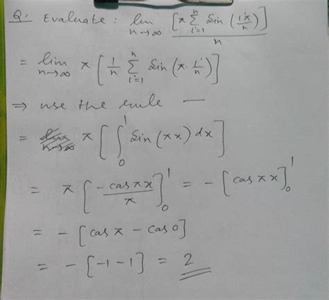 Evaluate: lim 2, sin() nc0