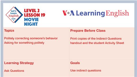 Image result for VOA Learning English Level 2 Lesson 3