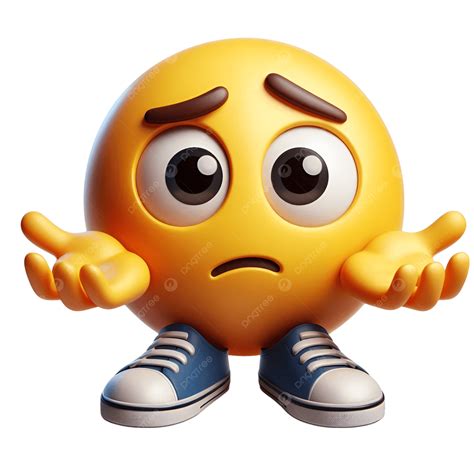 Sad Smiley 3d Emoticon Emoji Face That Is On Transparent Background ...