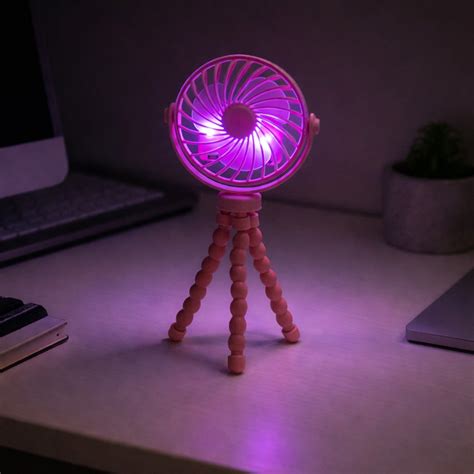 Explore Portable Fan with Flexible Tripod & LED Light – Oblivion