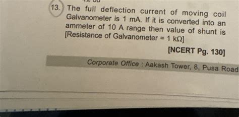 Image result for Galvanometer Deflection Direction