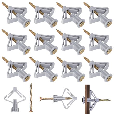 Buy HXC 100pcs Plasterboard Wall Plugs Plasterboard Fixings Drywall ...