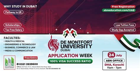 DMU Dubai Application Week – ABN Office DHA Karachi, ABN Office DHA ...