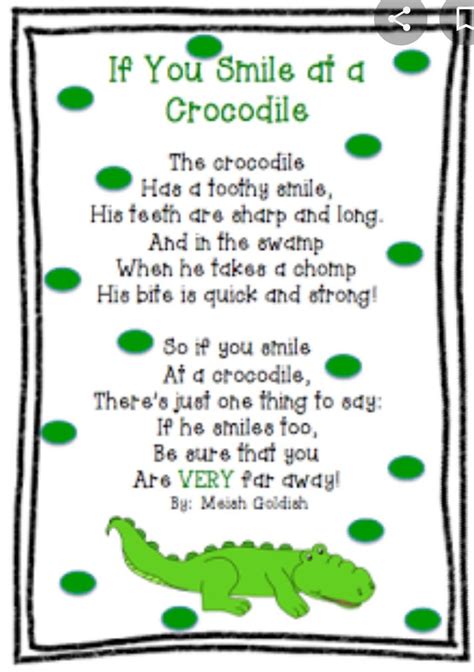 Character sketch of the crocodile in the poem The dentist and crocodile ...