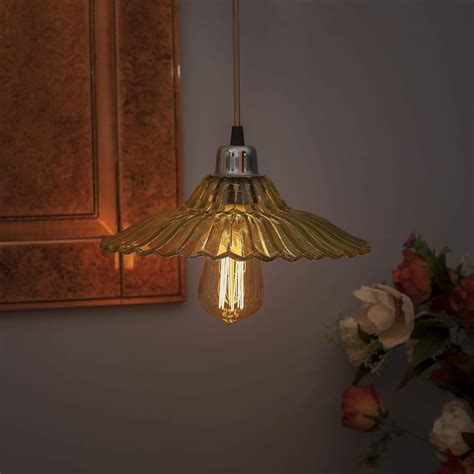 Buy Homesake®Industrial Vintage E27 Colored Glass Pendant Lampshade ...