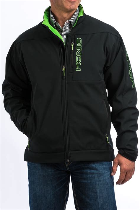 Cinch Mens Bonded Jacket – Black and Lime MWJ1077053 – Yoder's Ranch Wear