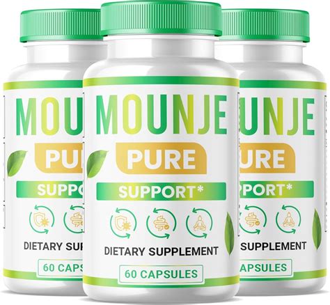 Amazon.com: (3 Pack) Mounje Pure Support Capsules, MounjePure Formula ...
