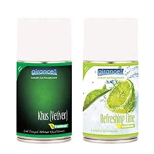 Airance Room Freshener Refill - Khus (Vetiver) & Refreshing Lime - 250 ...