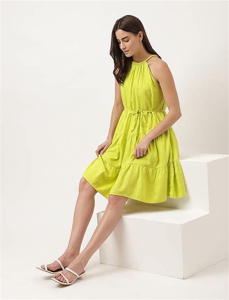 Buy Plain Halter Neck Mini Dress at Marks & Spencer