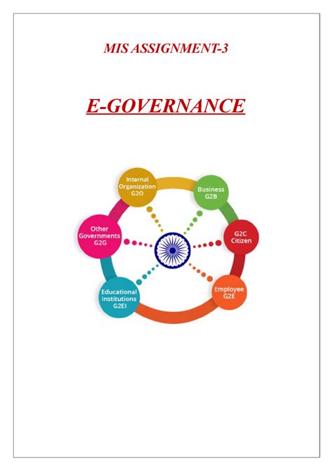 E governance - MIS ASSIGNMENT- E-GOVERNANCE WHAT IS E-GOVERNANCE ...