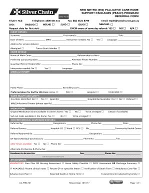 Silver Chain Referral Form - Fill Online, Printable, Fillable, Blank ...