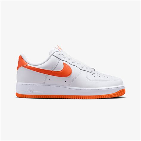 Buy Nike White & Safety Orange Air Force 1 '07 LV8 Shoes for Men ...
