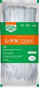 Life Time 250MM LT Nylon Standard Cable Tie Price in India - Buy Life ...