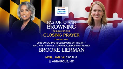 Pastor Jo Ann Browning to deliver closing prayer at MD Comptroller's ...