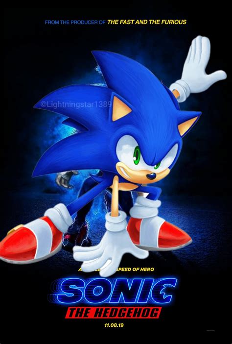 Modern Sonic movie poster by shadowXcode on DeviantArt