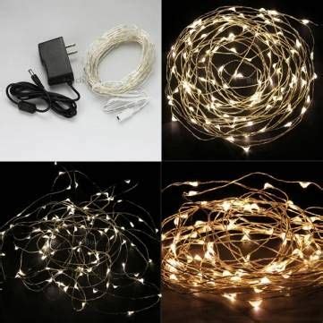 Image result for White Wire LED String Lights