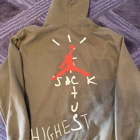 Green Travis Scott hoodie / size medium - Depop