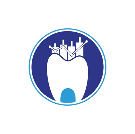 Dentist finance icon logo concept. Dental stat vector logo design ...