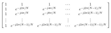 Image result for DFT Matrix