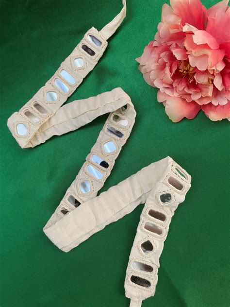 White Fabric Waist-Belt Mirror Work Banjara Kamar-Bandh – Digital Dress ...