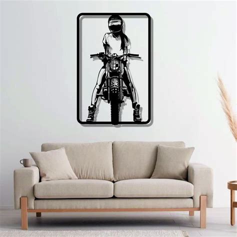 Roadrunner Silhouette Motor Bike Wall Decor – 7 Decore