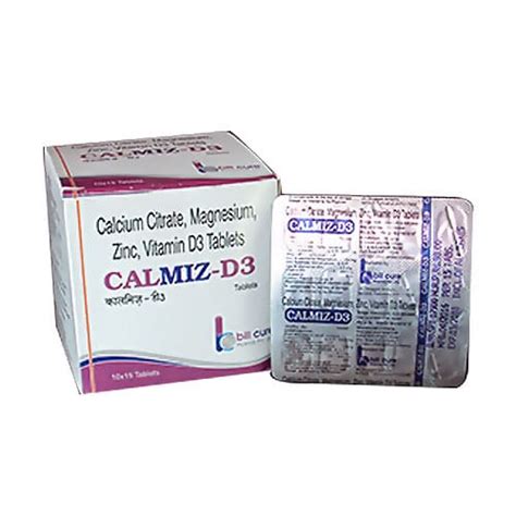 CALMIZ-D3 Tablets Bill Cure Pharma Pvt. Ltd.