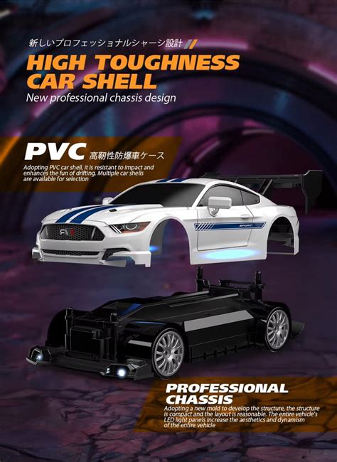 HGT RS Drift RC Car (1:24)• Muscle White edition • – HighGearToys