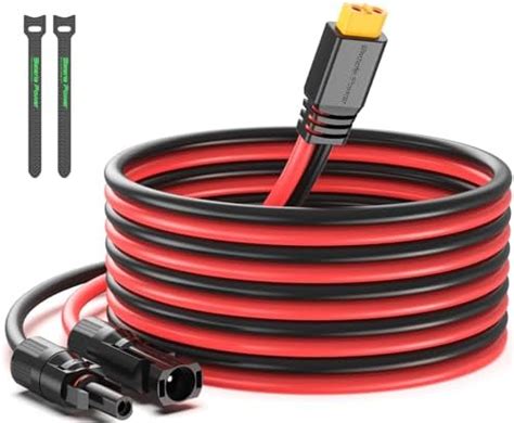 Bateria Power Solar to XT60 Charge Extension Cable 12AWG 10Ft Solar ...
