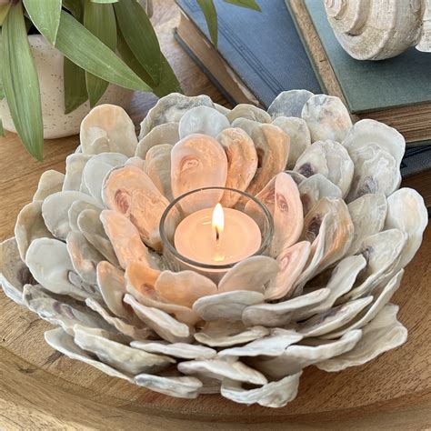 How to Make an Oyster Shell Candle Holder - Cali Girl In A Southern World