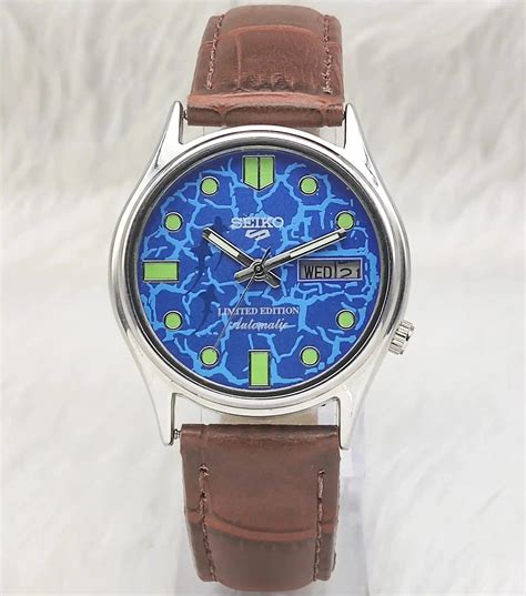 Seiko 5 Limited Edition Automatic Blue Dial Day Date 7009A Watch ...