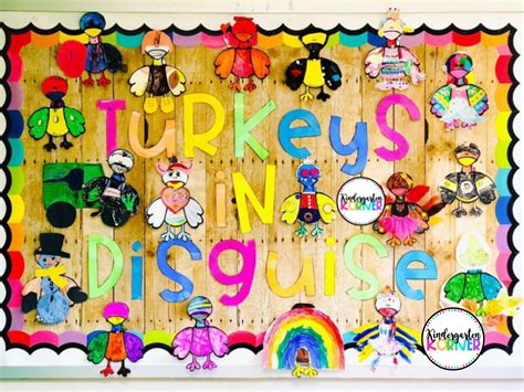 Turkeys In Disguise Bulletin Board | Fanny Printable