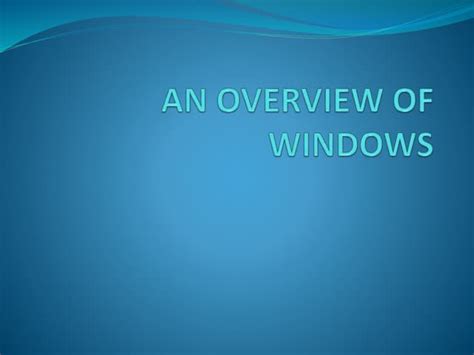Windows Overview 的图像结果