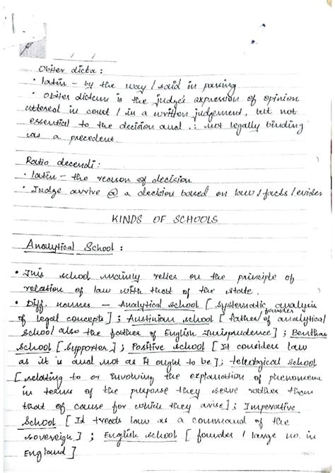 Kinds of Schools of Jurisprudence - Short Lecture Notes (LAW 101) - Studocu