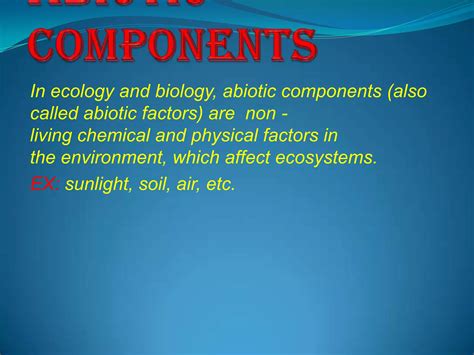 Image result for Abiotic Components Examples