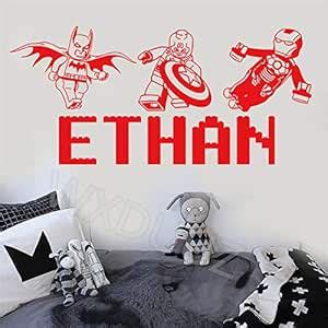 Buy Gadgets Wrap Batman Captain America Man Superhero Art Home Decor ...