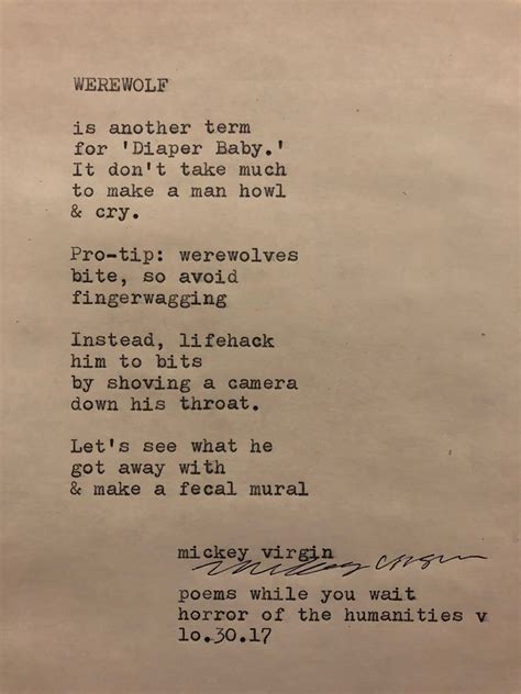Werewolf Poems