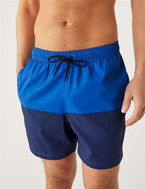 Buy Quick Dry Colour Block Swim Shorts at Marks & Spencer
