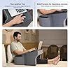 FOVERA Lap Desk Pillow | Height Adjustable, Soft & Comfortable Armrest ...