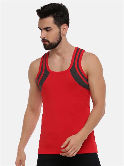 Mens Cotton Gym Vest Color Archery RN 5004 (2 PCs Pack)-Side view