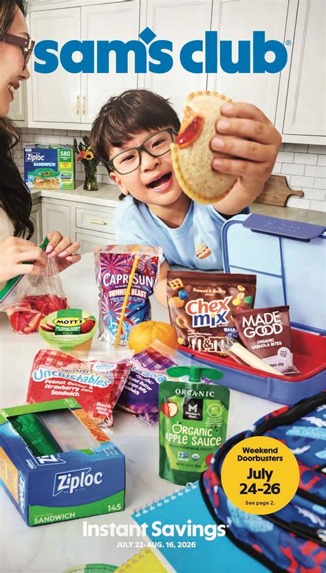 Sam's Club July August Ad (7/22/26 - 8/16/26) Instant Savings Book!