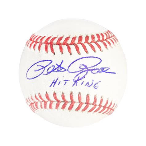 Pete Rose Autographed Baseball Memorabilia - RSA