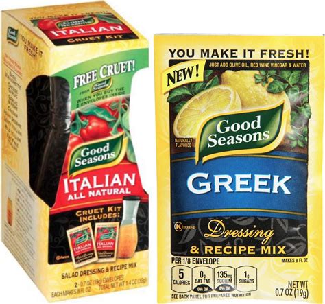 Amazon.com : Good Seasons Salad Dressing & Recipe Kit, Cruet with 2 ...